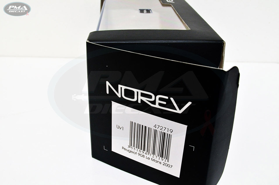 PEDRO LAMY, SÉBASTIEN BOURDAIS, STÉPHANE SARRAZIN 2007 PEUGEOT SPORT TOTAL PEUGEOT 908 HDI FAP 1:43